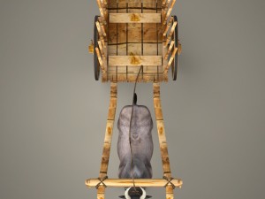 game ready realistic ox cart 3D Модель