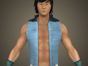 game ready young chinese fighter 3D 模型