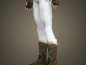 game ready young chinese fighter 3D 模型