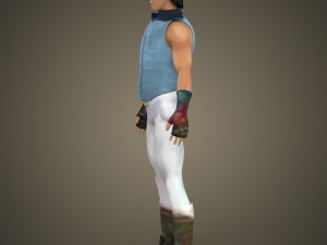 game ready young chinese fighter 3D 模型