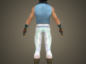 game ready young chinese fighter 3D 模型