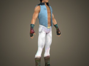 game ready young chinese fighter 3D 模型