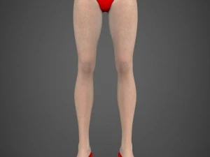 Young beautiful woman tanisha 3D Model