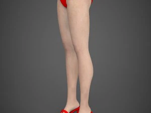 Young beautiful woman tanisha 3D Model