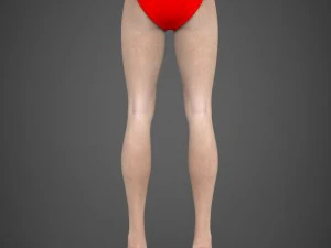 Young beautiful woman tanisha 3D Model