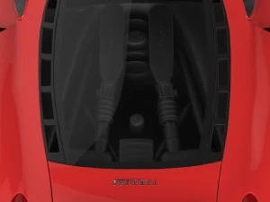 realistic red sports car 3D Model