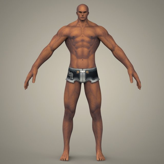 game ready fantasy giant man Model 3D .c4d .max .obj .3ds .fbx .stl .blend 