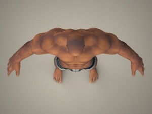 game ready fantasy giant man Model 3D