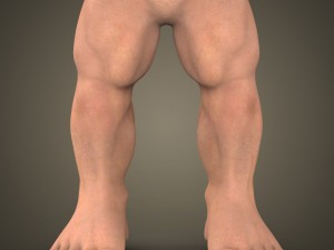 fantasy muscular hulk man 3D Model