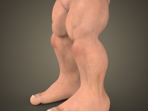 fantasy muscular hulk man 3D Model