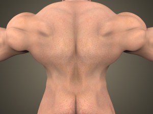 fantasy muscular hulk man 3D Model
