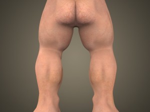 fantasy muscular hulk man 3D Model