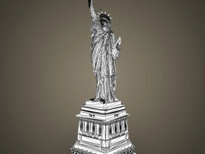 statue of liberty 3D Model