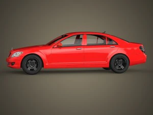 mercedes s class car 3D Model
