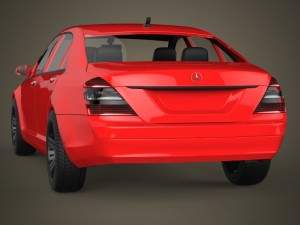 mercedes s class car 3D Model