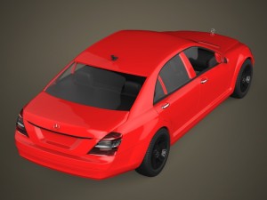 mercedes s class car 3D Model