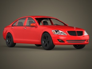 mercedes s class car 3D Model