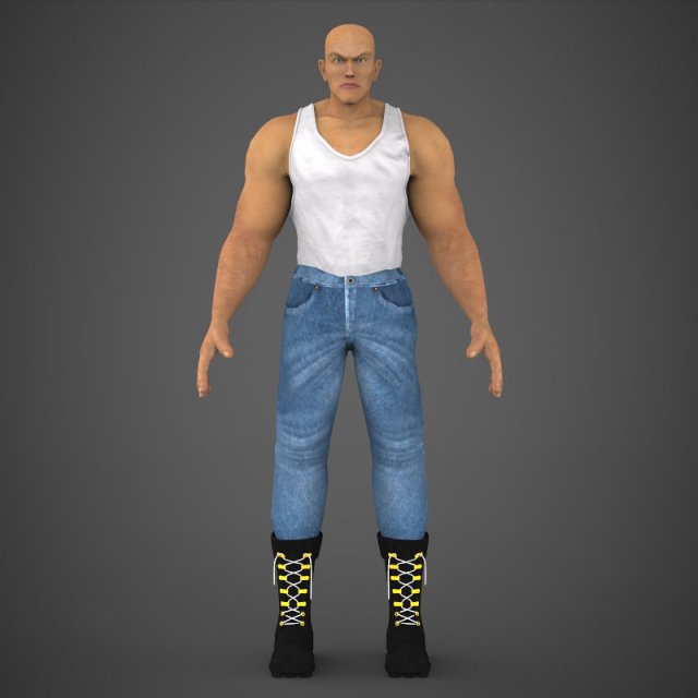 male character jackson Model 3D .c4d .max .obj .3ds .fbx .stl .blend 