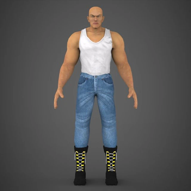 male character jackson 3D Model .c4d .max .obj .3ds .fbx .stl .blend 