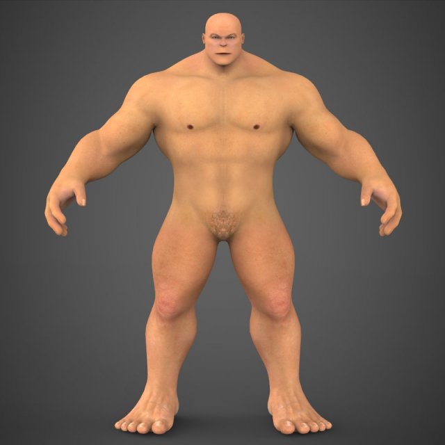 fantasy muscular man saabu Modèle 3D .c4d .max .obj .3ds .fbx .stl .blend 