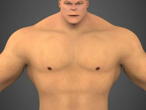 fantasy muscular man saabu 3D Model