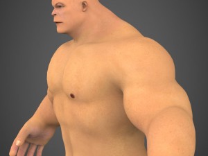 fantasy muscular man saabu Modèle 3D