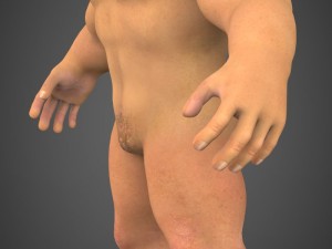 fantasy muscular man saabu Modèle 3D
