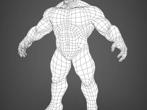 fantasy muscular man saabu 3D Model