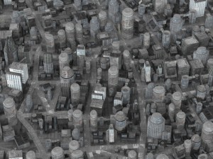 realistic science city Modelo 3D