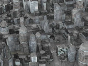realistic science city 3D Model