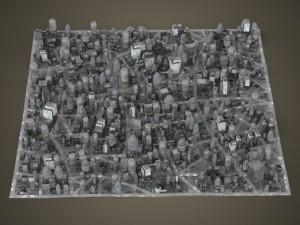 realistic science city Modelo 3D