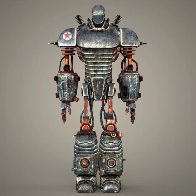 fantasy robot robonic 3D Model .c4d .max .obj .3ds .fbx .stl .blend 