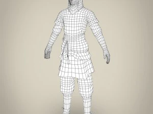 game ready ninja warrior 3D Model