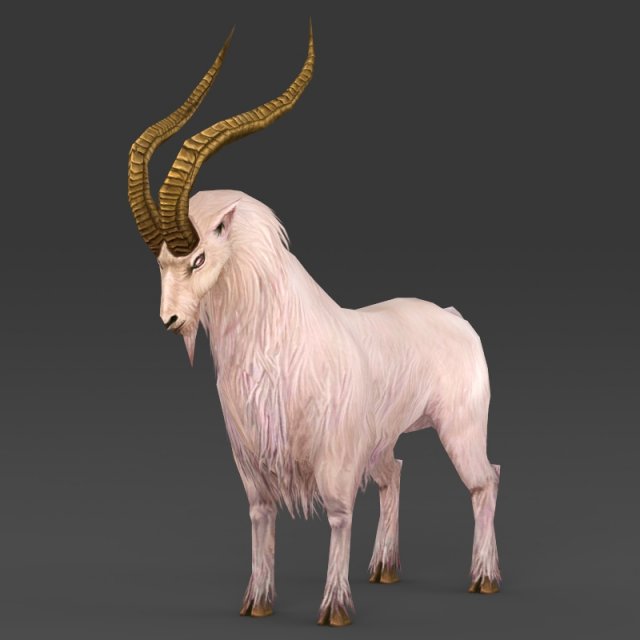 game ready fantasy goat Model 3D .c4d .max .obj .3ds .fbx .stl .blend 