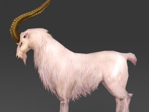 game ready fantasy goat Model 3D