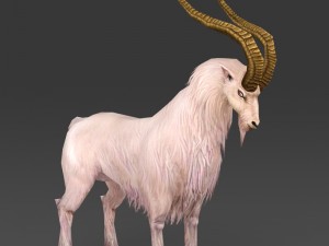 game ready fantasy goat Model 3D