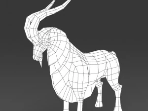game ready fantasy goat 3D Model