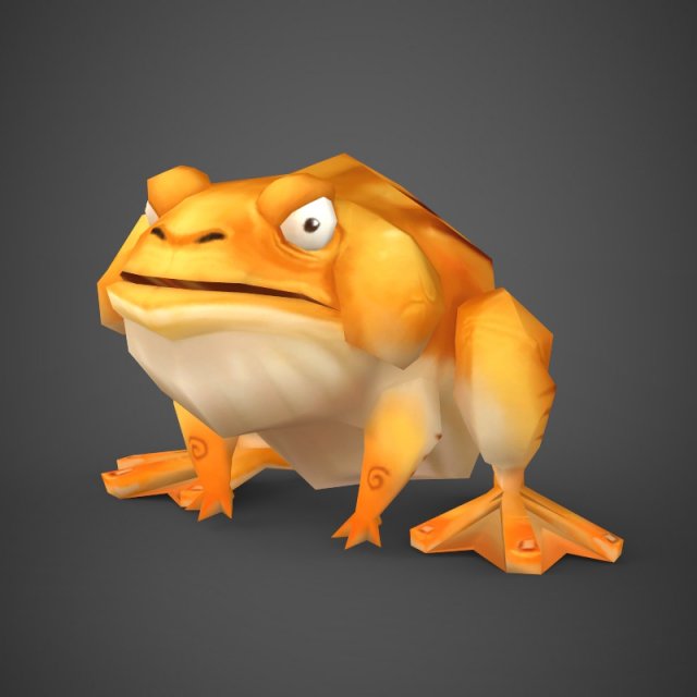game ready fantasy toad 3D Model .c4d .max .obj .3ds .fbx .stl .blend 