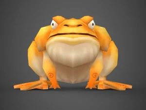 game ready fantasy toad 3D Model
