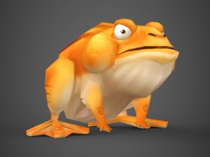 game ready fantasy toad 3D Model