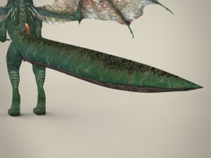 game ready fantasy wild dragon 3D Model