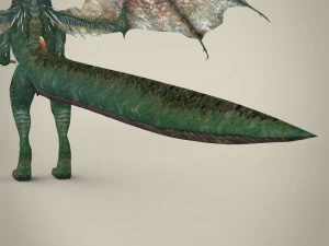 game ready fantasy wild dragon 3D Model