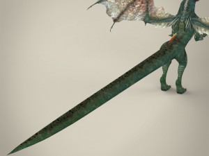game ready fantasy wild dragon 3D Model