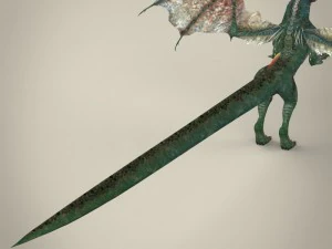 game ready fantasy wild dragon 3D Model