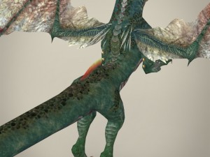 game ready fantasy wild dragon 3D Model