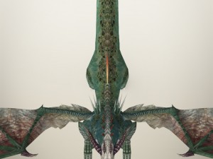 game ready fantasy wild dragon 3D Model