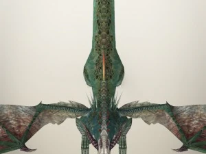game ready fantasy wild dragon 3D Model