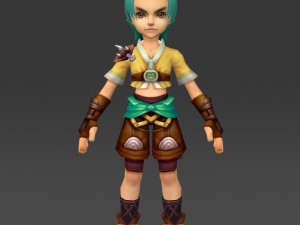 cartoon character bhuli 3D 模型
