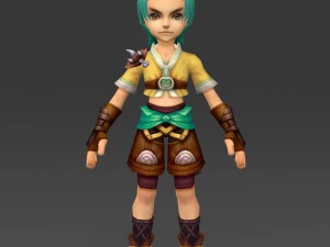 personaggio dei cartoni animati bhuli Modello 3D