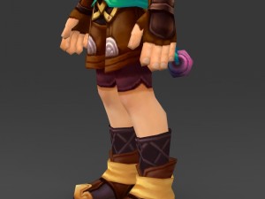 cartoon character bhuli Model 3D